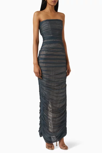 Harmony Midi Dress in Taffeta & Tulle