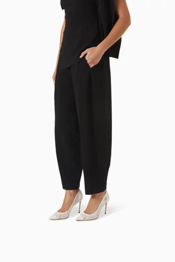 Gia 100 Pumps in Lace & Leather