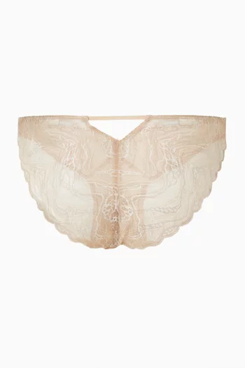 Lace Bikini Briefs in Stretch Lace