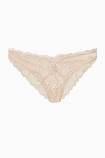 Lace Bikini Briefs in Stretch Lace