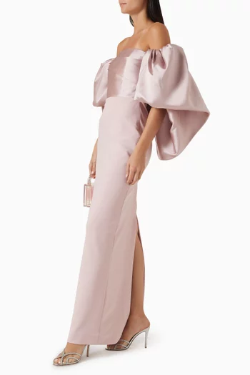 Floris Off-shoulder Maxi Dress