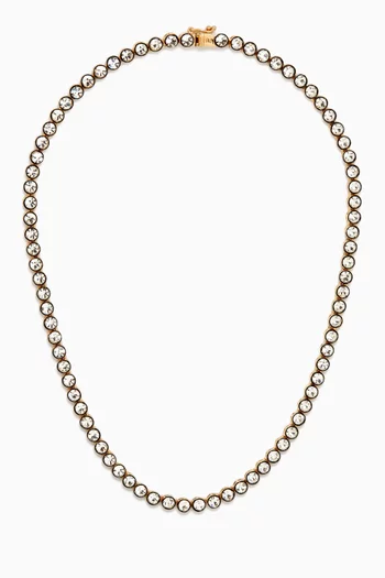 The Royal Necklace in Gold-tone Brass