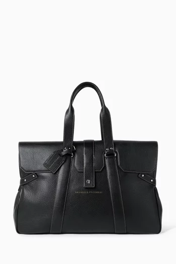 Country Weekender Bag in Grained Calfskin