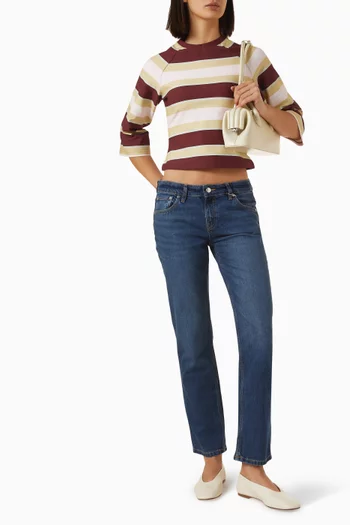Lola Slim Cigarette Jeans in Denim