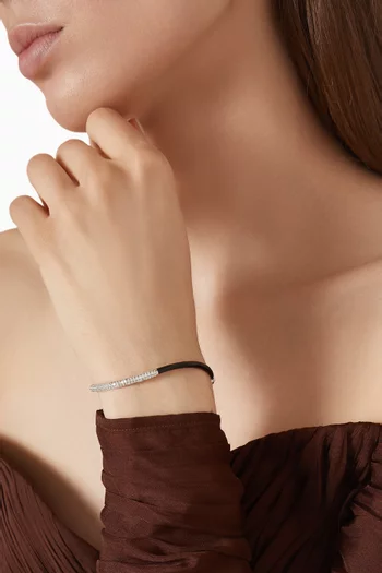 Femininity Infinity Bangle in 18kt White Gold