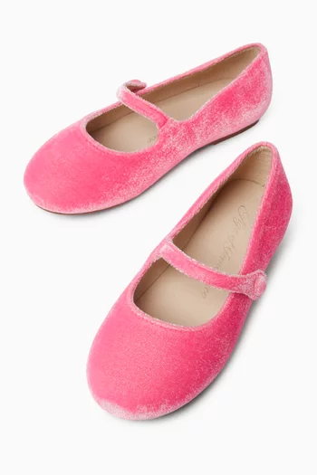 Elin Ballet Flats in Velvet