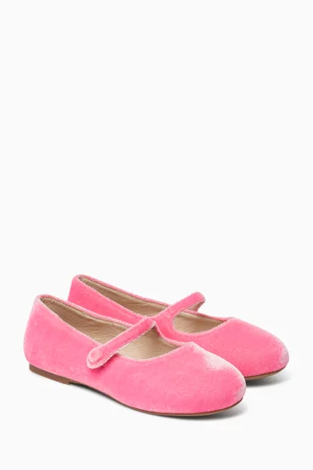 Elin Ballet Flats in Velvet