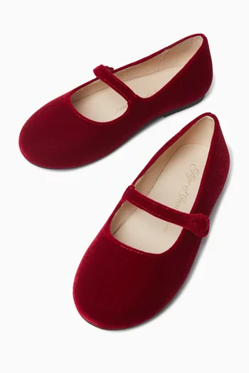 Elin Ballet Flats in Velvet
