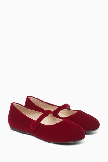 Elin Ballet Flats in Velvet