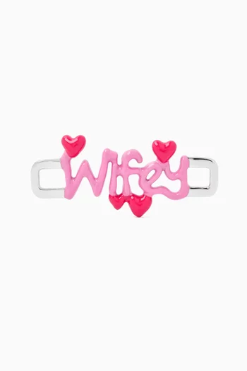 Wifey Charm in Sterling Silver