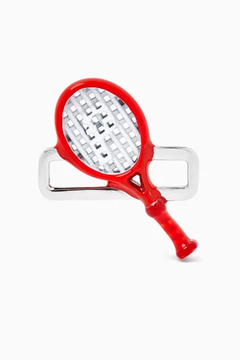 Tennis Racket Charm in Sterling Silver