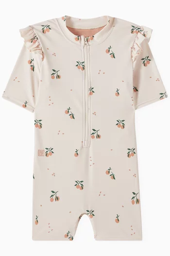 Amel Frilled Swim Romper