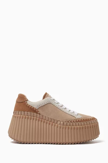 Nama 80 Wedge Sneakers in Suede
