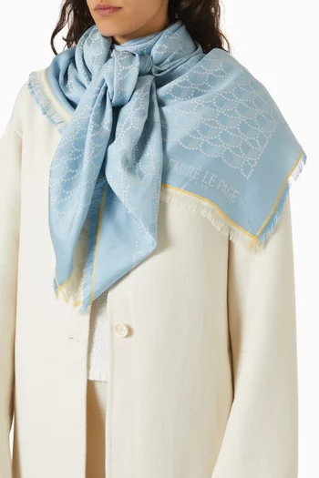 Armure Shawl in Silk-cotton