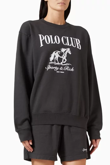 Stallion Sweatshirt in Cotton