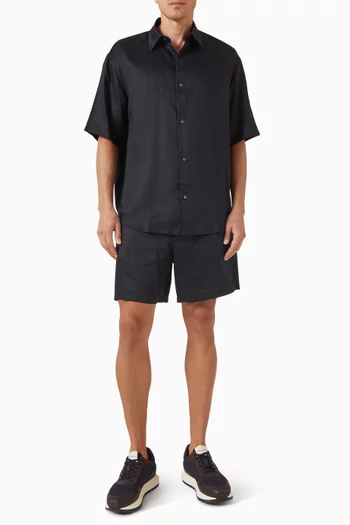 Short Sleeved Shirt in Tencel-blend