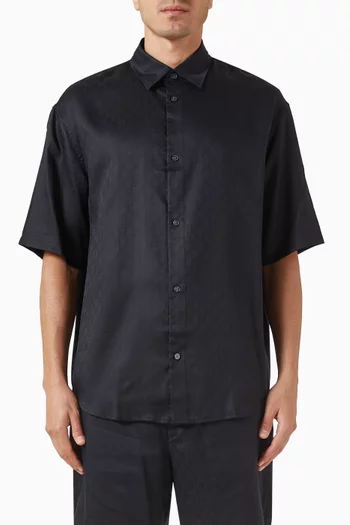 Short Sleeved Shirt in Tencel-blend