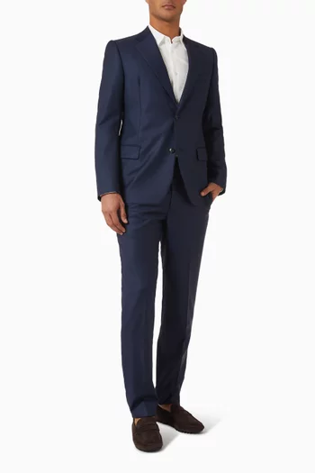 Single-breasted Blazer in Virgin Wool