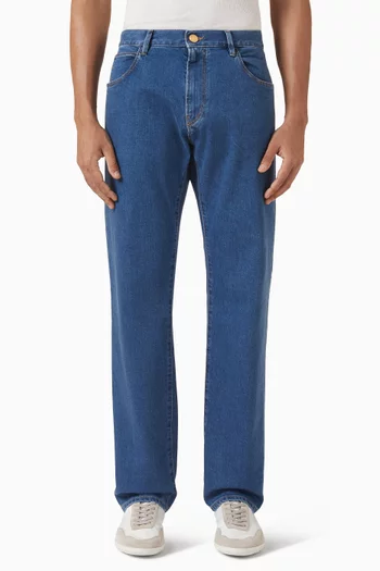 Straight-leg Jeans in Denim