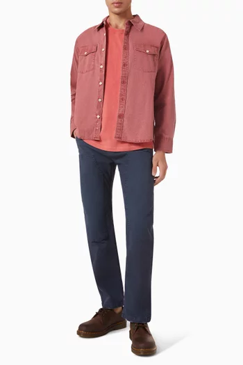 Garment-dyed T-shirt in Jersey