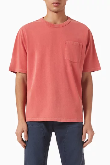 Garment-dyed T-shirt in Jersey