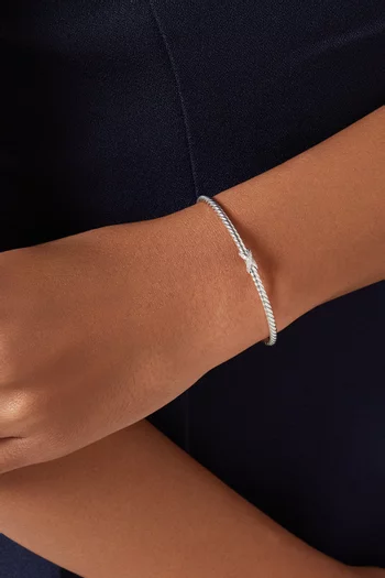 Micro Cable Flex® X Bracelet in Sterling Silver