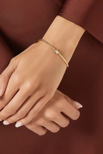 Micro Cablespira® Flex X Bracelet in 18kt Yellow Gold