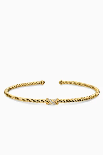 Micro Cablespira® Flex X Bracelet in 18kt Yellow Gold