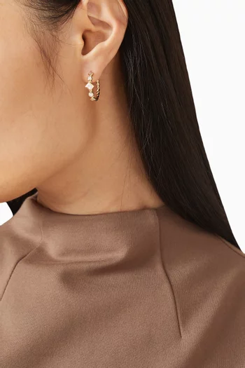 Petite Modern Renaissance® Hoop Earrings in 18kt Gold
