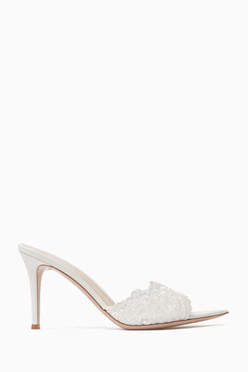 Yvonne 85 Mules in Lace