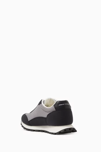 Drop Side Logo Sneakers in Mesh