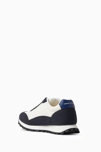 Drop Side Logo Sneakers in Mesh