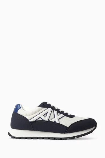 Drop Side Logo Sneakers in Mesh