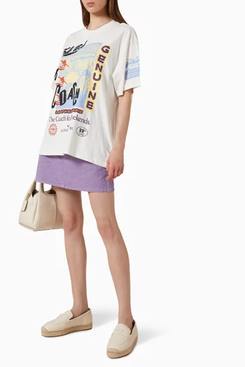 Relaxed Graphic Surf T-shirt in Cotton