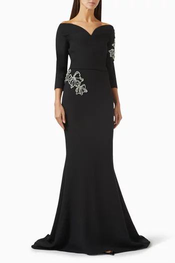 Linda Crystal-embellished Gown