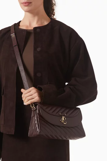 Small Curve Crossbody Bag in Leather