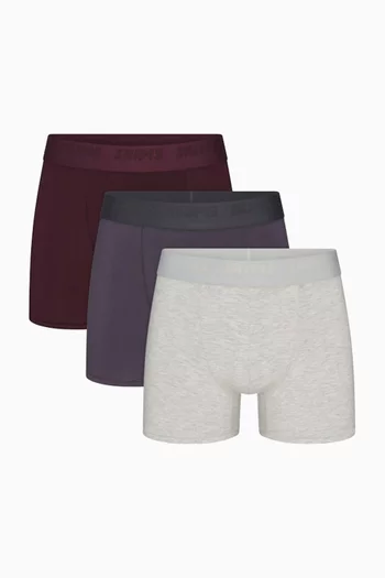 Cotton 3" Boxer Briefs, Set of 3