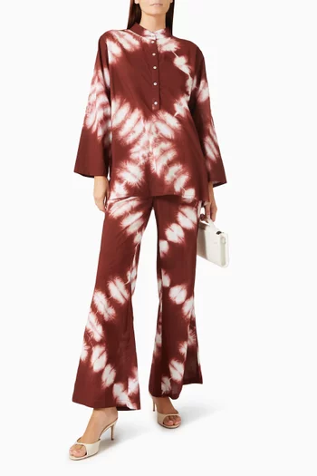 Printed Top & Pants Set