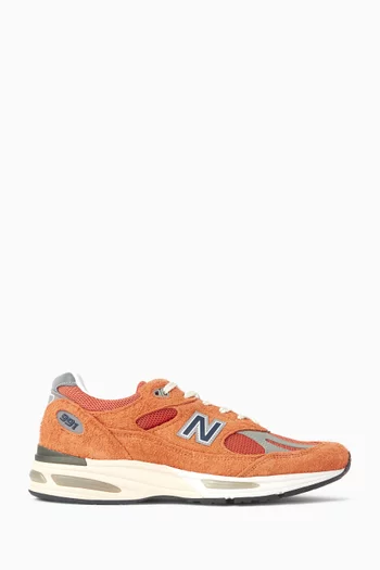 Made in UK 991 Sneakers in Suede & Mesh