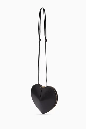 Le Coeur Crossbody Bag in Suede