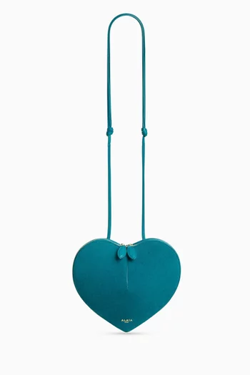 Le Coeur Crossbody Bag in Suede