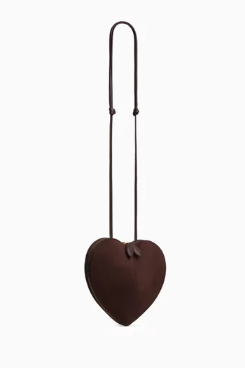 Le Coeur Crossbody Bag in Suede