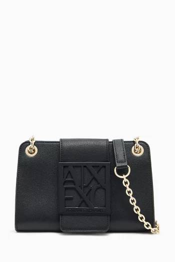 Small AX Logo Crossbody Bag