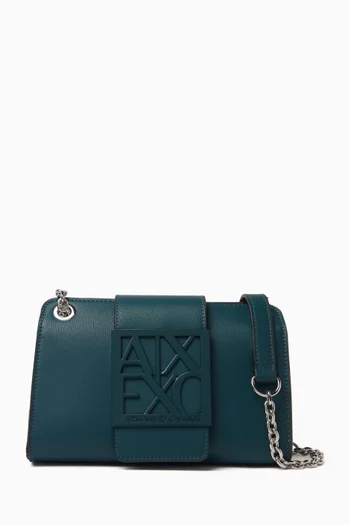 Small AX Logo Crossbody Bag