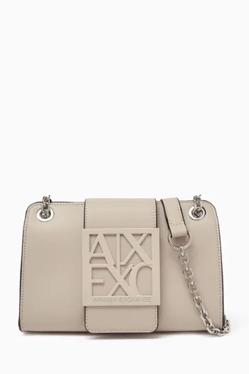 Small AX Logo Crossbody Bag