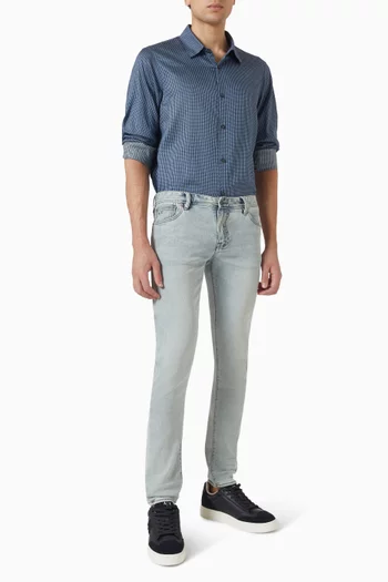 Logo-pattern Shirt in Cotton