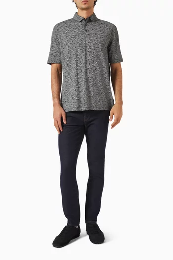 Logo Polo Shirt in Cotton