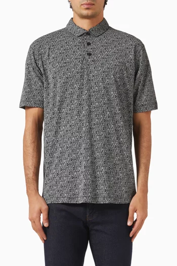 Logo Polo Shirt in Cotton