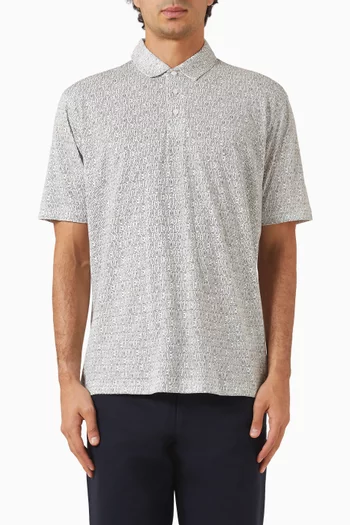 Logo Polo Shirt in Cotton