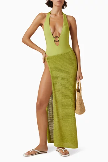 Palermo Maxi Skirt in Lace Crochet